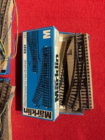 Märklin H0 - 5202, 5221, 5200, 5131, 7190 - Modeltreinsporen, Hobby & Loisirs créatifs, Trains miniatures | HO