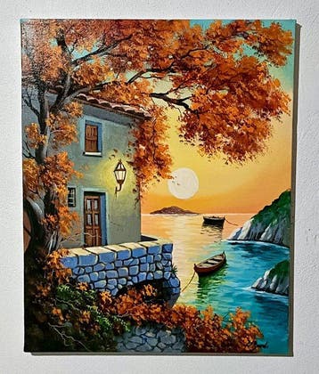B. Bondi (1987) - Tramonto sul Borgo Marinaro