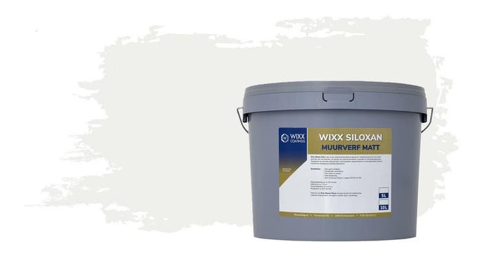 Wixx Siloxan Buitenlatex Matt RAL 9016 | Verkeerswit 5L, Doe-het-zelf en Bouw, Verf, Beits en Lak, Nieuw, Verzenden