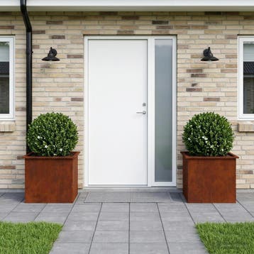 vidaXL Tuinplantenbak met led 2 st Roestkleurig 50 x 60 x 48, Verzenden, Nieuw