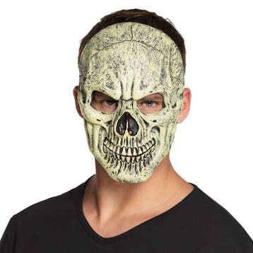 Halloween Gezichtsmasker Schedel, Verzenden