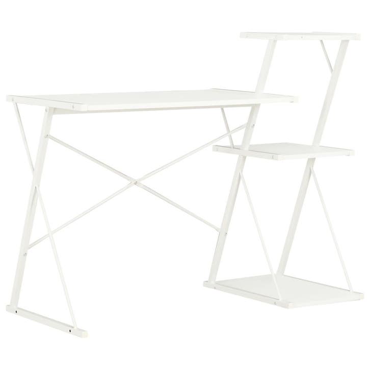 vidaXL Bureau met schap 116x50x93 cm wit, Huis en Inrichting, Bureaus, Nieuw, Verzenden