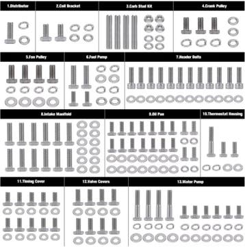 Chevrolet small block engine bolt kit, Auto-onderdelen, Ophalen of Verzenden, Nieuw