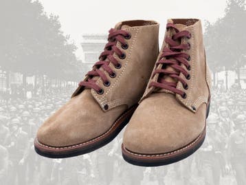 Replica van de US ww2 Roughout combat shoes, Collections, Ophalen of Verzenden, Kleding of Schoenen