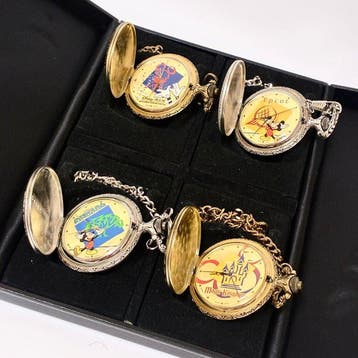 Disney - Majestron Mickey Mouse Swiss Pocket Watch Quartz