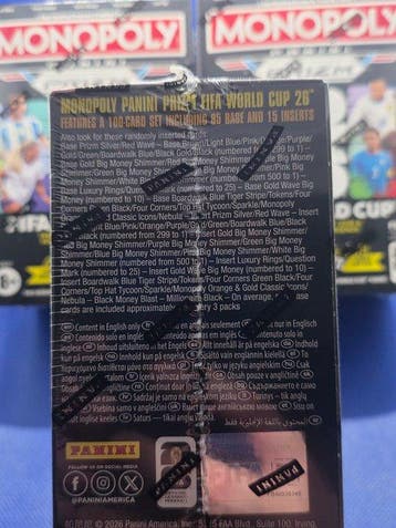 2026 Panini Prizm Monopoly Blaster - 3 Sealed box -, Verzamelen, Nieuw