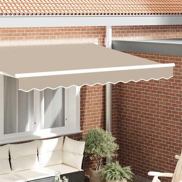 vidaXL vervangende markies volant Beige 280 x 20 cm, Tuin en Terras, Verzenden, Nieuw