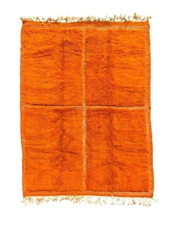Marokkaans Berber oranje tapijt – wol – handgemaakt –
