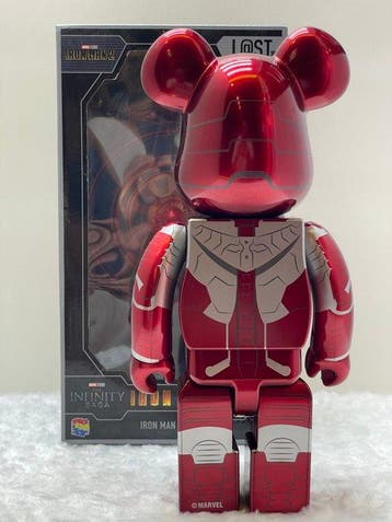 Medicom Toy - BE@RBRICK 400% IRON MAN Mark 5 Bearbrick, Antiek en Kunst
