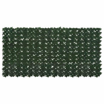vidaXL Balkonscherm met bladeren Donkergroen 200 x 100 cm, Verzenden, Nieuw