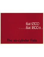 1962 FIAT 1800 B | 2300 BROCHURE ENGELS
