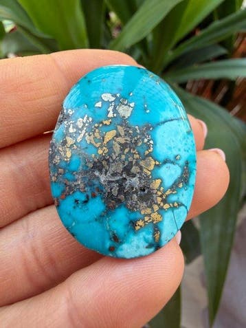 Turquoise Echte edelsteen! Topkleur Neishaboor Turkoois, Verzamelen