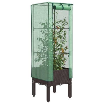 vidaXL Plantenbak verhoogd met kashoes 40x40x140 cm, Verzenden
