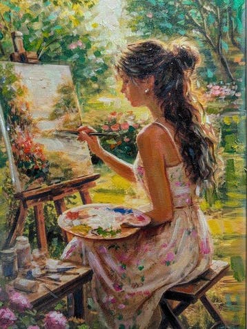 Salvatore Rodriquez (1957) - La pittrice