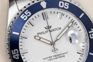 Philip Watch - Caribe Sport - White/ Navy blue - Swiss Made