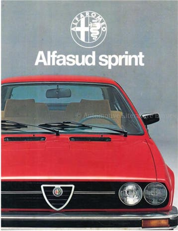1979 ALFA ROMEO ALFASUD SPRINT BROCHURE NEDERLANDS, Nieuw