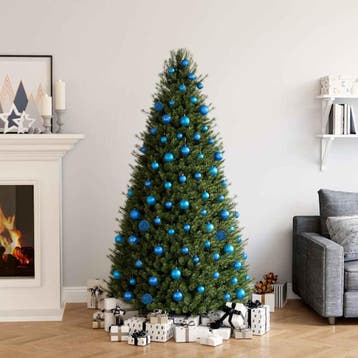 vidaXL 100-delige Kerstballenset blauw, Verzenden