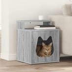 vidaXL Kattenhuis Grijs Sonoma 42,5 x 40 x 53,5 cm Bewerkt, Verzenden