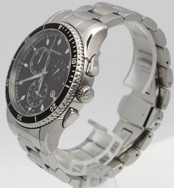 Hamilton - Jazzmaster Seaview Chronograph Black Dial - Sans, Nieuw