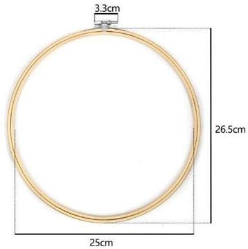 Bamboe borduurring flowerhoop bloemenring met stelschroef 27, Hobby en Vrije tijd, Nieuw