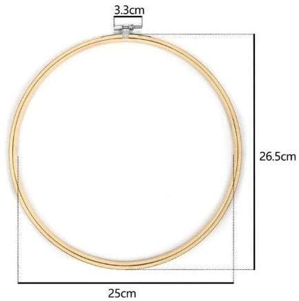 Bamboe borduurring flowerhoop bloemenring met stelschroef 27, Hobby en Vrije tijd, Knutselen, Nieuw