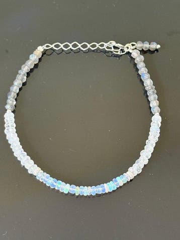 Zilver - Armband - Opaal,maansteen,labrador