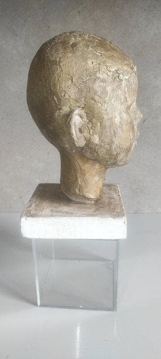 szkola polska - Buste, Gowa Chopca - 20 cm - Keramiek