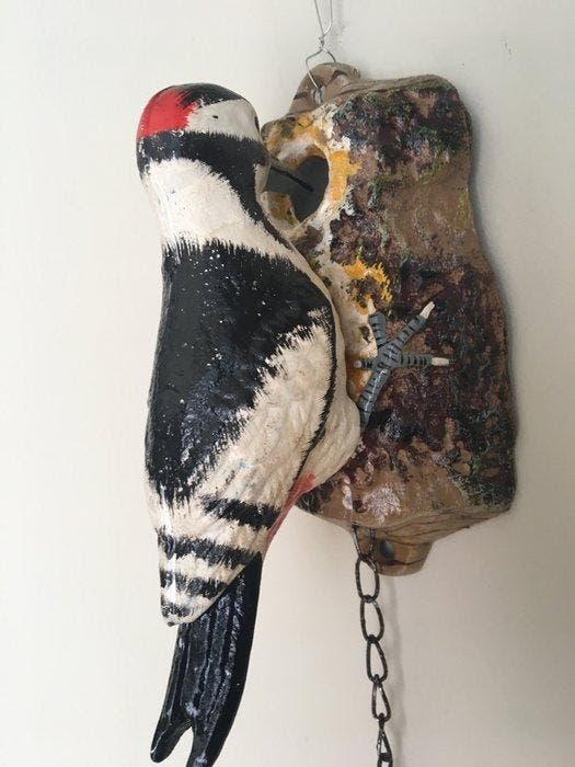 Vintage Deurklopper - 2020+ - FRAAIE DEURKLOPPER SPECHT, Antiek en Kunst, Curiosa en Brocante