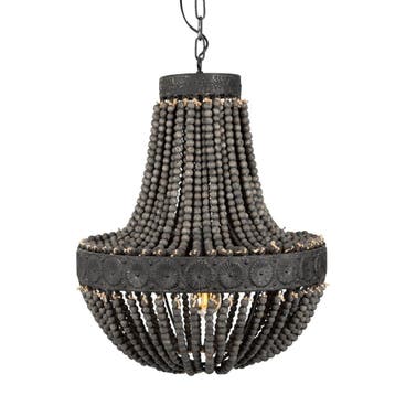 hanglampen Kralen Hanglamp XL Zion ø51 Binnenverlichting, Verzenden, Klassiek, Nieuw, 75 cm of meer