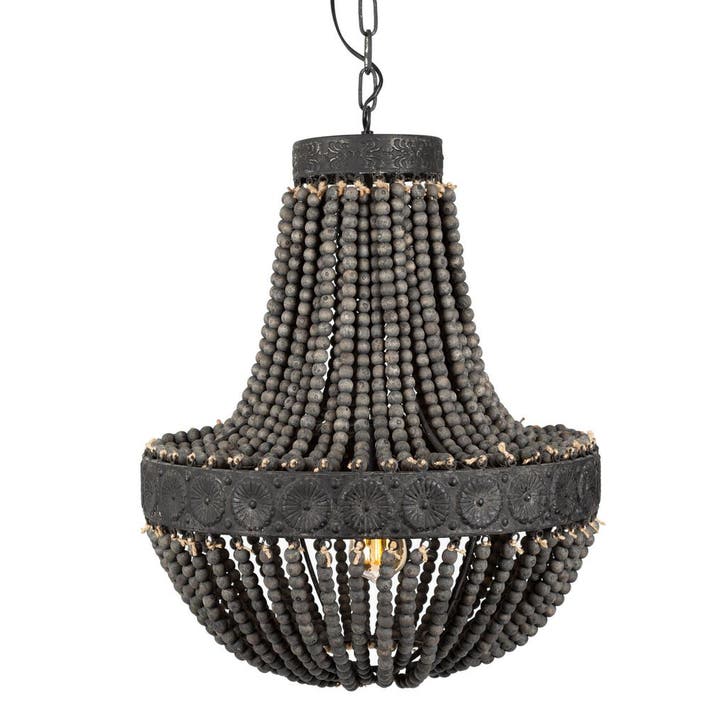 hanglampen Kralen Hanglamp XL Zion ø51 Binnenverlichting, Maison & Meubles, Lampes | Suspensions, Envoi