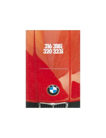 1981 BMW 3 SERIE BROCHURE NEDERLANDS, Ophalen of Verzenden