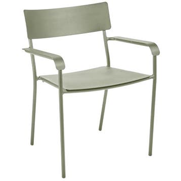 Serax Stoel Met Armleuningen L August Aluminium Groen -, Tuin en Terras, Tuinstoelen, Verzenden, Nieuw, Aluminium