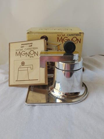 Bialetti Nuova Mignon 2 tazze – O.M.G NOS (Nuova Con Scatola, Antiek en Kunst