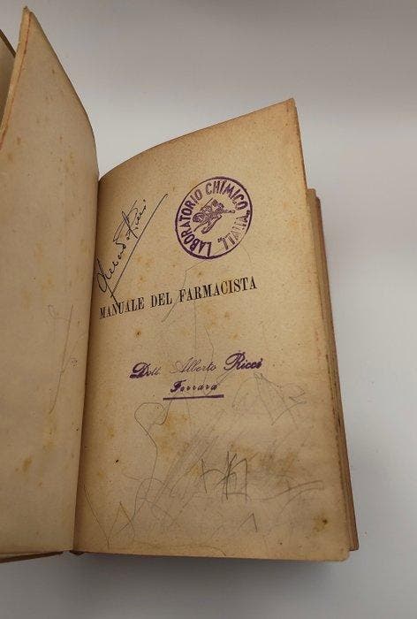 Dott. P. E. Alessandrini - Manuale del farmacista - 1905, Antiek en Kunst, Antiek | Boeken en Manuscripten