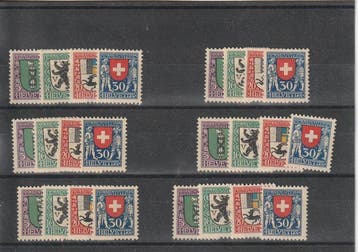 Zwitserland 1924/1963 - Pro Juventute; postfrisse voorraad, Gestempeld