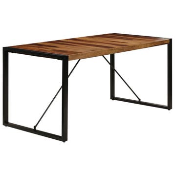 vidaXL Eettafel 160x80x75 cm massief acaciahout, Huis en Inrichting, Verzenden, Nieuw