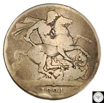 Verenigd Koninkrijk. George IV. 1 Crown 1821 (Zonder