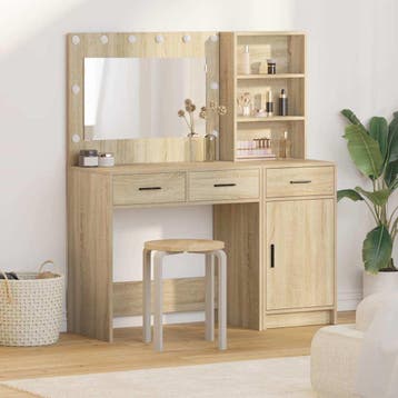 vidaXL Kaptafel 2 st Bruin 78,5 x 41 x 135 cm Bewerkt hout, Verzenden, Nieuw