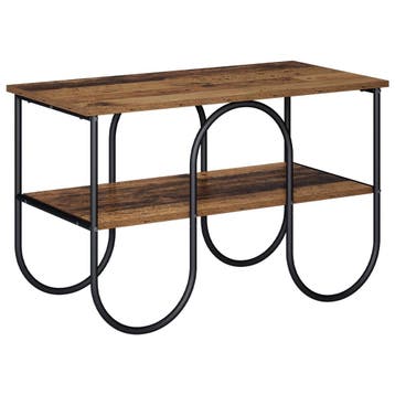 vidaXL TV-meubel 80 x 40 x 50 cm Eikenhout Bewerkt hout, Huis en Inrichting, Verzenden, Nieuw
