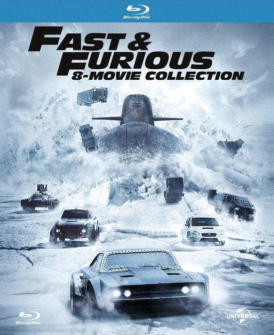 Fast and furious 1-8 movie collection (blu-ray tweedehands, CD & DVD, Blu-ray, Enlèvement ou Envoi