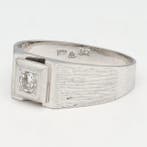 Bague - 14 carats Or blanc Diamant (Naturelle), Nieuw