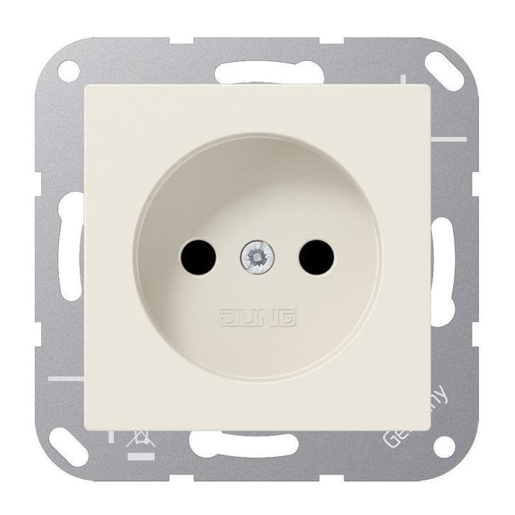 Jung A1510N Veiligheid Plus Stopcontact Zonder Aardpin, Doe-het-zelf en Bouw, Elektriciteit en Kabels, Verzenden