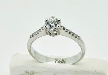 Bague de fiançailles - 18 carats Or blanc - 0.40ct. tw., Bijoux, Sacs & Beauté