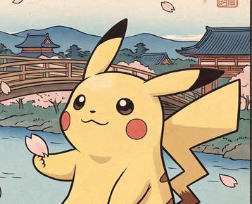 Kleury.art - [XL MATTE PAPER] Pikachus Spring Blossom by