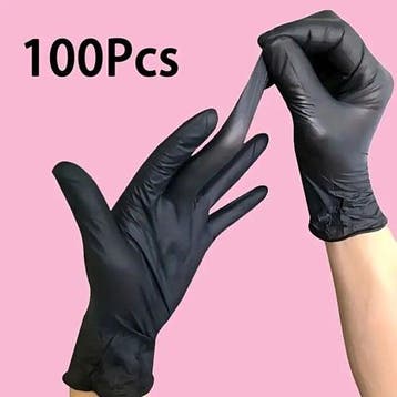 Handschoenen nitrile professioneel zwart waterdicht en, Hobby en Vrije tijd, Nieuw