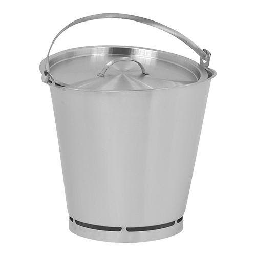 Emmer RVS met stootrand en maatverdeling 10L -  Ø31x27(h)cm, Zakelijke goederen, Horeca | Keukenapparatuur, Nieuw in verpakking