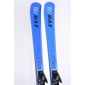 155 skis SALOMON E S/MAX F6, blue, grip walk, woodcore, ti,, Verzenden, Gebruikt, Salomon