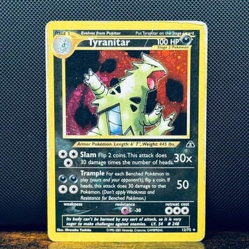 Pokémon Card - Tyranitar Holo 12 – Pokémon