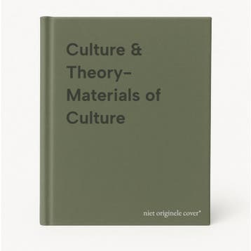 Culture & Theory- Materials of Culture 9783837666977, Verzenden