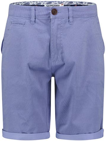 Geographical Norway Chino Bermuda Met Stretch Pacome Blue, Verzenden